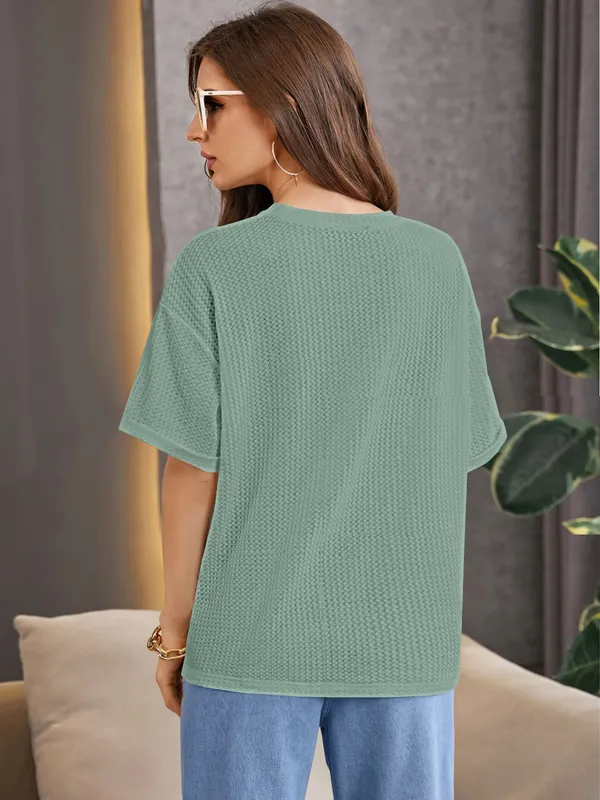 Light_Green_Premium_Wool_Solid_Regular_Top_For_Women