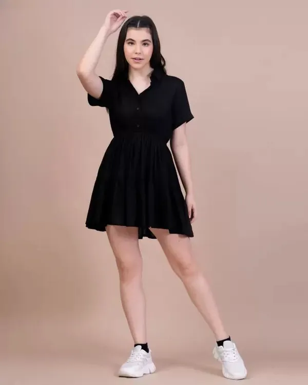 Black_Premium_Viscose_Rayon_Solid_Dress_For_Women