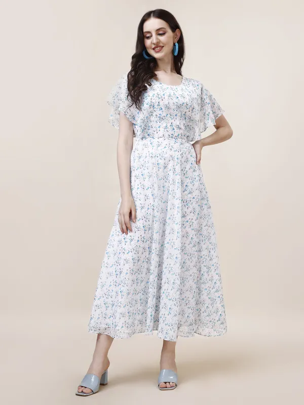White_&_Blue_&_Grey_Premium_Georgette_Printed_Dress_For_Women