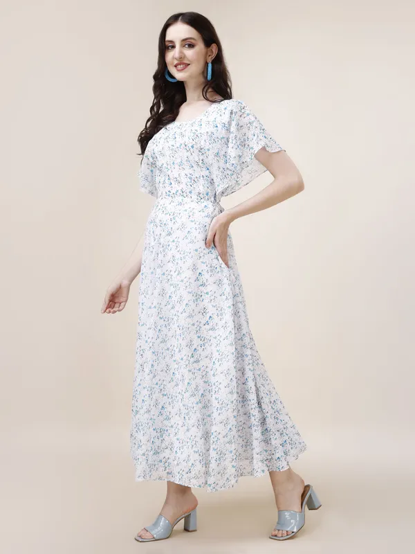 White_&_Blue_&_Grey_Premium_Georgette_Printed_Dress_For_Women