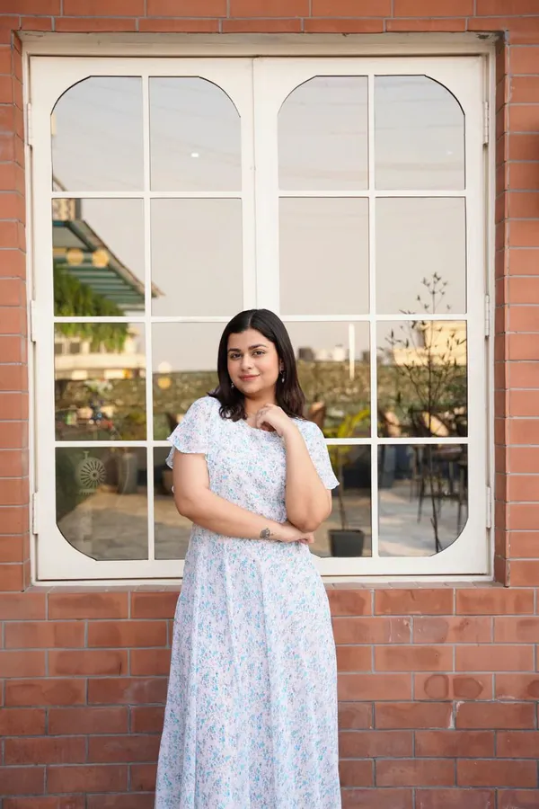 White_Premium_Georgette_Floral_Print_Dress_For_Women