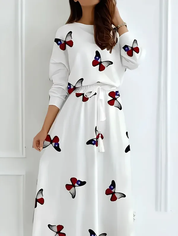 White_Premium_Viscose_Rayon_Printed_Dress_For_Women