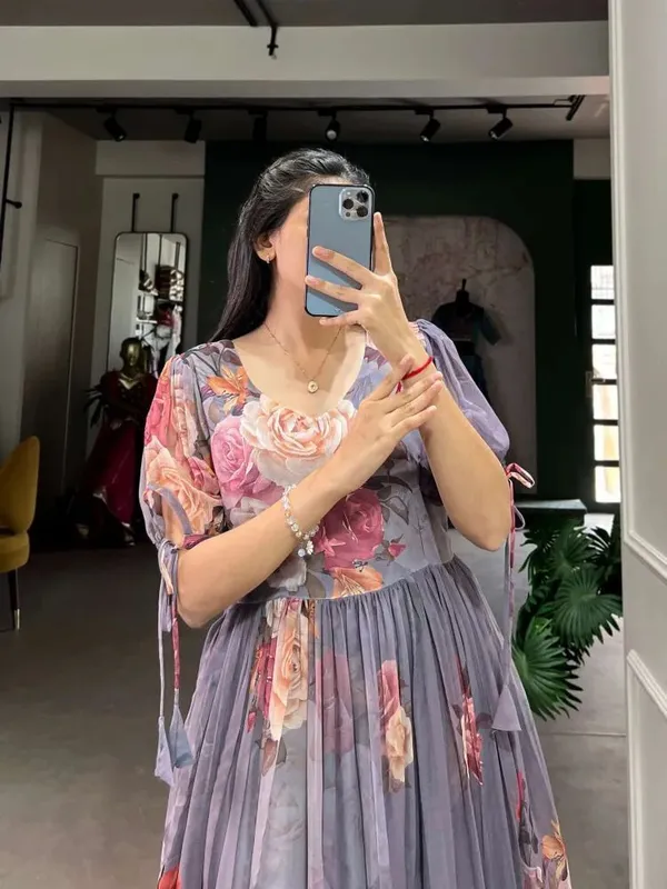 Purple_Premium_Georgette_Floral_Print_Dress_For_Women