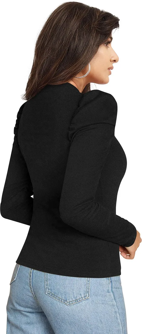 Black_Solid_Polyester_High_Neck_Full_Sleeve_Regular_Top_For_Women