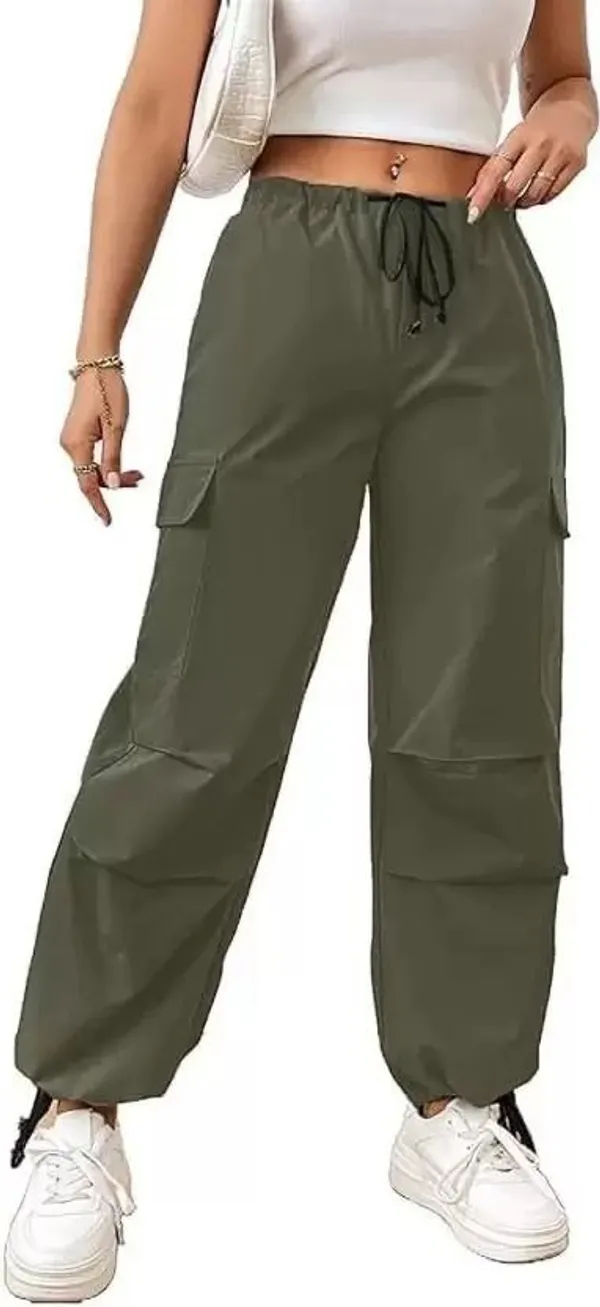 Green_Premium_Cotton_Blend_Solid_Cargo_For_Women
