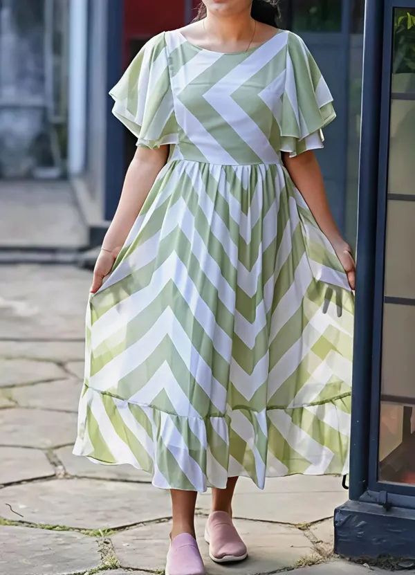 Light_Green_Premium_Georgette_Printed_Dress_For_Women