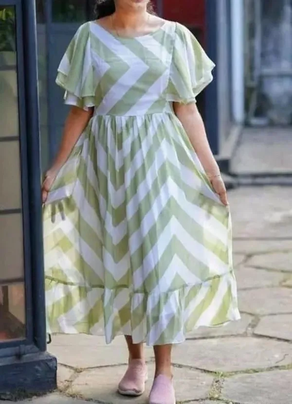Light_Green_Premium_Georgette_Printed_Dress_For_Women