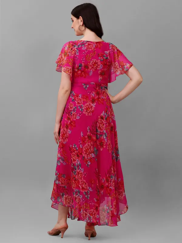 Pink_&_Grey_&_Red_Premium_Georgette_Printed_Dress_For_Women