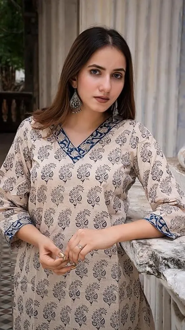 White_Premium_Viscose_Rayon_Printed_Tunic_For_Women