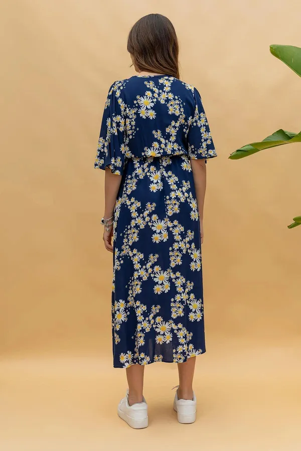 Dark_Blue_Premium_Viscose_Rayon_Floral_Print_Dress_For_Women
