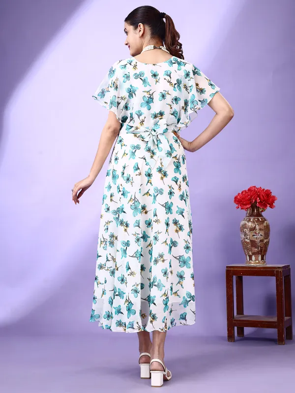 White_Premium_Georgette_Printed_Dress_For_Women