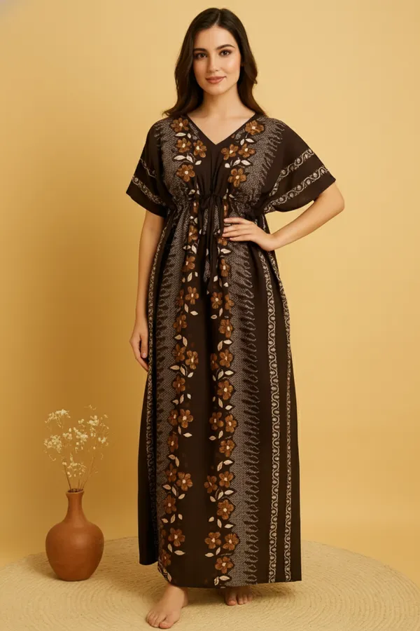 Brown_Cotton_Kaftan_Nighty_for_Women,_Kaftan_Night_Gowns_for_Women,_ideal_for_Nightwear_&_Loungewear
