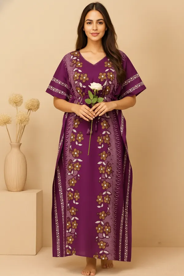 Purple_Cotton_Kaftan_Nighty_for_Women,_Kaftan_Night_Gowns_for_Women,_ideal_for_Nightwear_&_Loungewear