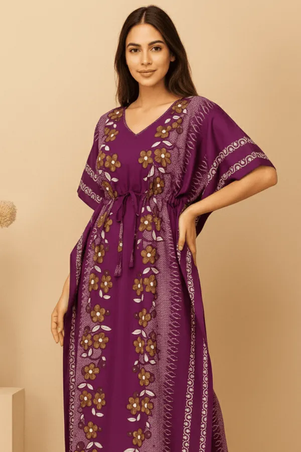 Purple_Cotton_Kaftan_Nighty_for_Women,_Kaftan_Night_Gowns_for_Women,_ideal_for_Nightwear_&_Loungewear