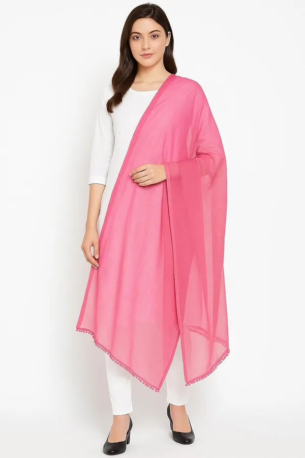 Black_&_Pink_Pure_Cotton_Solid_Dupatta_Lightweight_Pack_Of_2