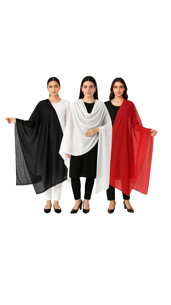 Pack_Of_3_Multicolor_Pure_Cotton_Dupatta_2.25_Meter_Soft_Chunni_Shawl_Stole_Dupatta_Combo_For_Summer_Wear
