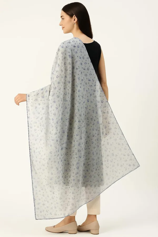 Blue_Floral_Print_Cotton_Feel_Dupatta_2.0_Meter_Soft_Breathable_Chunni_Shawl_Stole_With_Arco_Lace_Premium_Dupatta_For_Summer_Wear