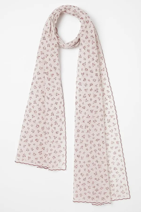 Red_Floral_Print_Cotton_Feel_White_Dupatta_2.0_Meter_Soft_Breathable_Chunni_Shawl_Stole_With_Arco_Lace_Premium_Dupatta_For_Summer_Wear