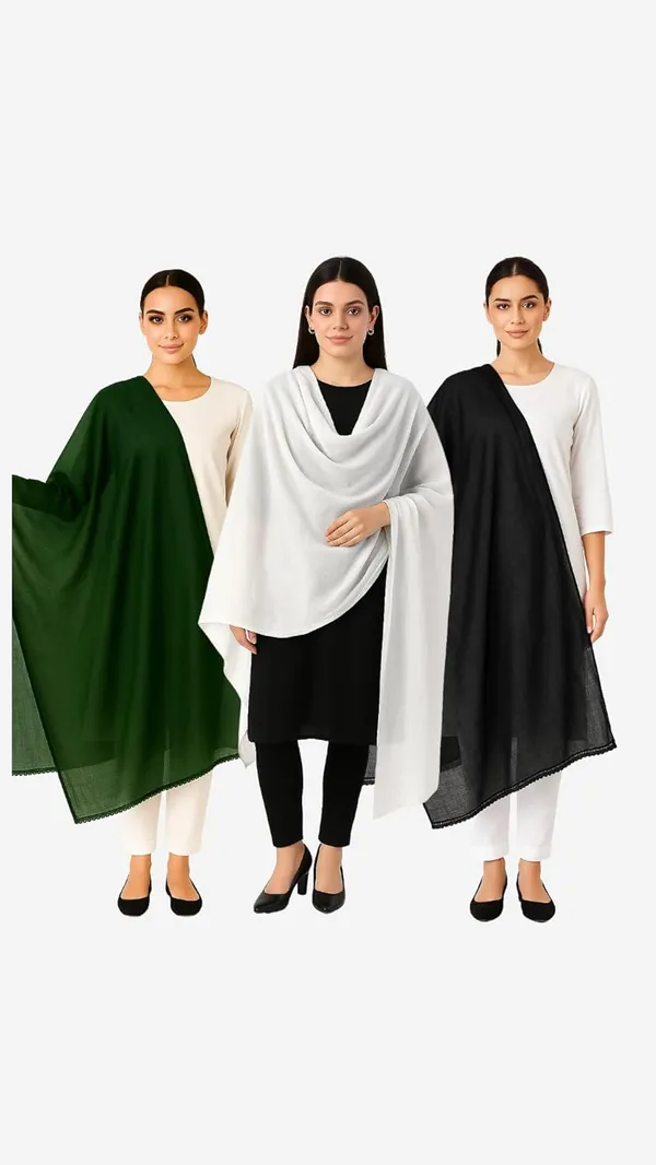 Pack_Of_3_Multicolor_Pure_Cotton_Dupatta_Combo_2.25_Meter_|_Soft_Cotton_Chunni_Shawl_Stole_For_Women