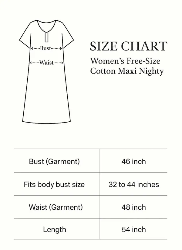 Rose_Pink_Pure_Cotton_Frock_Nighty_With_Pocket_Free_Size_Maxi_Dress_Cotton_Night_Dress_Gown_Stylish_Cotton_Nighty