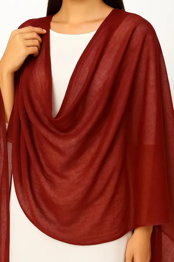 Pack_Of_2_White_&_Maroon_Pure_Cotton_Dupatta_2.25_Meter_Soft_Chunni_Shawl_Stole_Dupatta_Combo_For_Summer