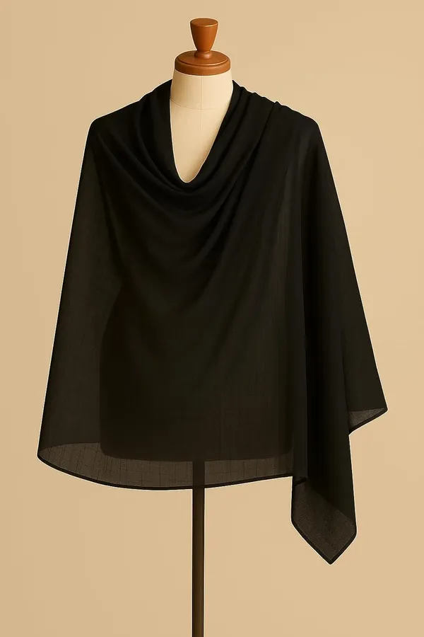 Pack_Of_2_Black_&_Pack_Of_2_Dark_Green_Pure_Cotton_Dupatta_2.25_Meter_Soft_Chunni_Shawl_Stole_Dupatta_Combo_For_Summer