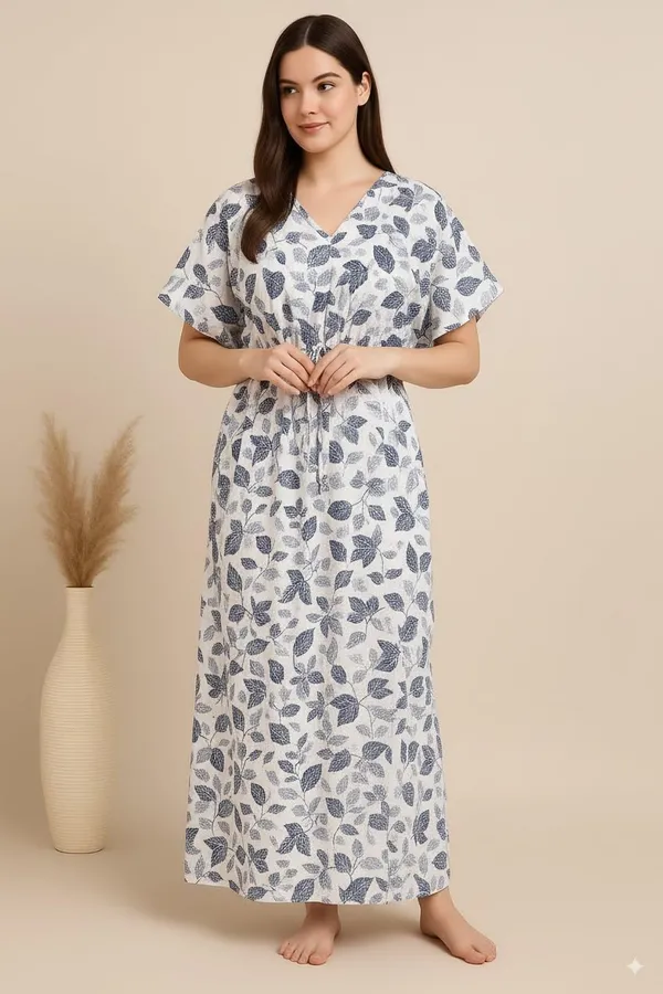 Pack_Of_2_Blue_Cotton_Nighty_For_Women_Free_Size_Kaftan_With_Gown_And_Pocket_Stylish_Kaftan_Maxi_Nighties_Combo