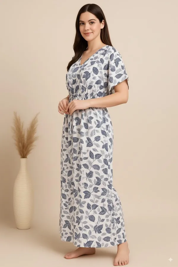 Pack_Of_2_Blue_&_Pink_Cotton_Nighty_For_Women_Free_Size_Kaftan_With_Gown_And_Pocket_Stylish_Kaftan_Maxi_Nighties_Combo