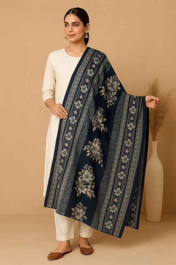 Navy_Blue_Pure_Cotton_Printed_Dupatta_2.25M_Fancy_Cotton_Premium_Heavy_Dupatta_Style_Versatile_Shawl_For_Women