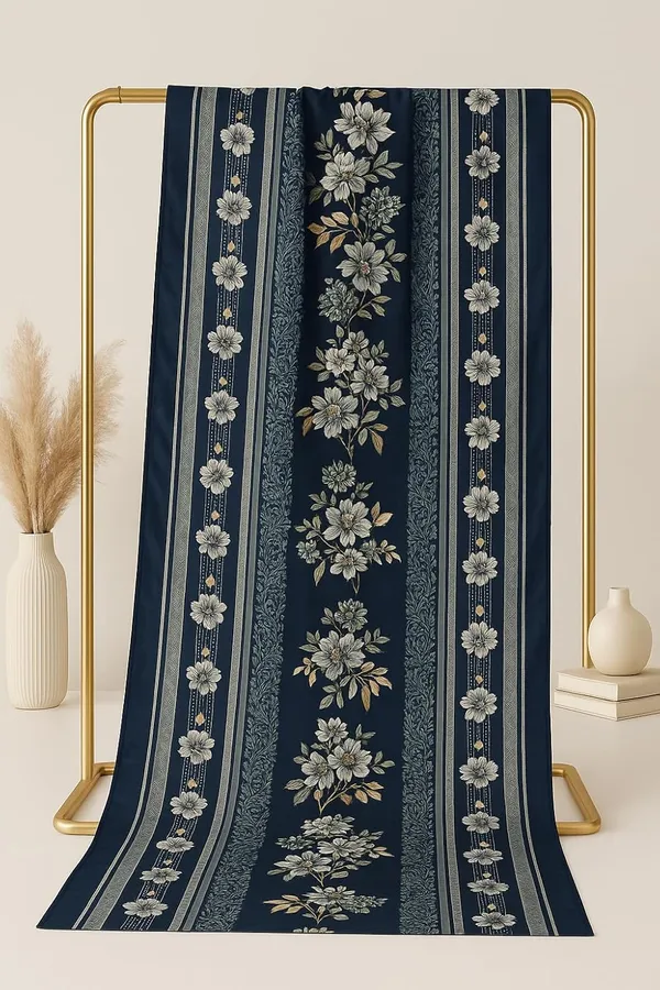 Navy_Blue_Pure_Cotton_Printed_Dupatta_2.25M_Fancy_Cotton_Premium_Heavy_Dupatta_Style_Versatile_Shawl_For_Women