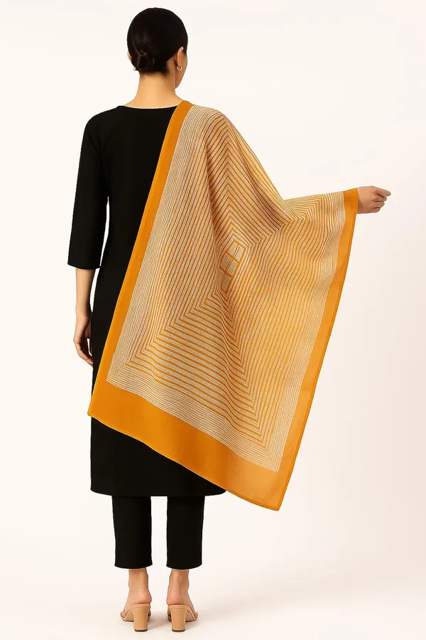 Orange_Striped_Cotton_Feel_Dupatta_2.0_Meter_Printed_Soft_Chunni_Shawl_With_Double_Layer_Arco_Border_Premium_Summer_Dupatta_For_Women