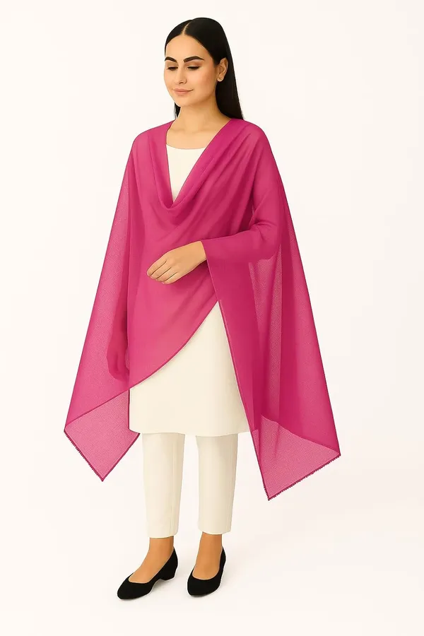 Pack_Of_2_Dark_Pink_Pure_Cotton_Dupatta_2.25_Meter_Lightweight_Soft_Breathable_Chunni_Shawl_Summer_Accessory_For_Women