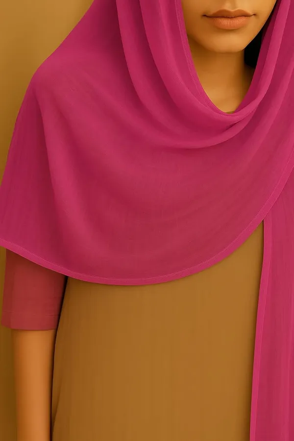 Pack_Of_2_Dark_Pink_Pure_Cotton_Dupatta_2.25_Meter_Lightweight_Soft_Breathable_Chunni_Shawl_Summer_Accessory_For_Women