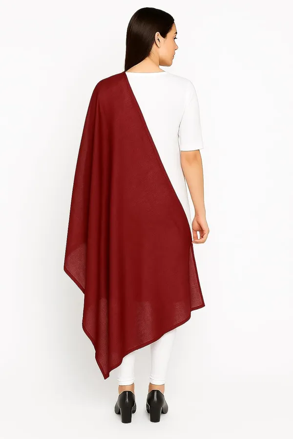 Maroon_Pure_Cotton_Dupatta_2.25_Meter_Lightweight_Soft_Breathable_Chunni_Shawl_Summer_Accessory_For_Women