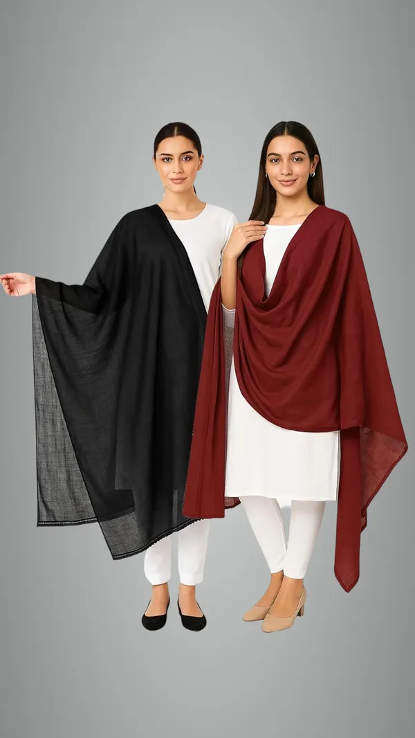 Black_&_Maroon_Pure_Cotton_Solid_Dupatta_For_Women_Lightweight_Pack_Of_2