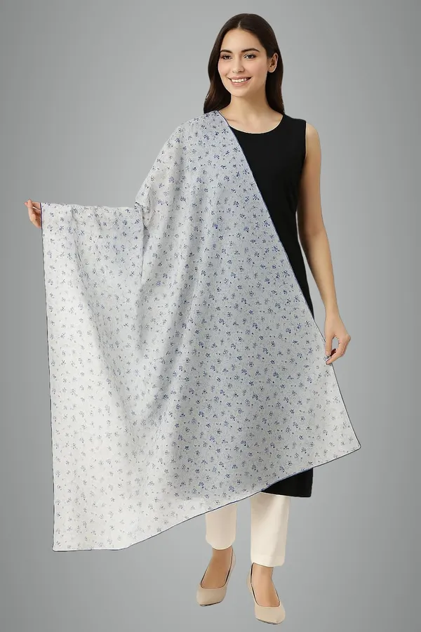 Blue_Floral_Print_Cotton_Feel_Dupatta_2.0_Meter_Soft_Breathable_Chunni_Shawl_Stole_With_Arco_Lace_Premium_Dupatta_For_Summer_Wear