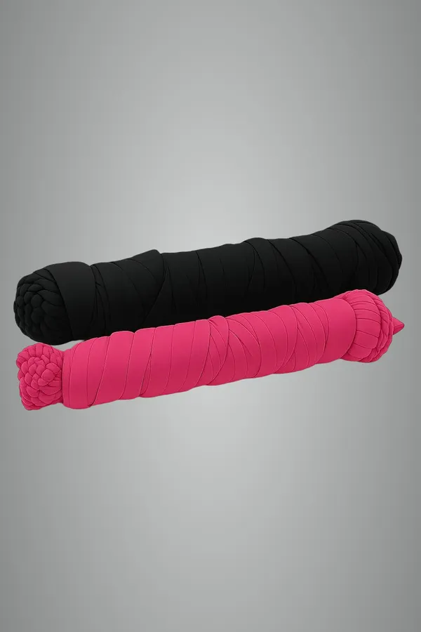 Pack_Of_2_Black_&_Dark_Pink_Pure_Cotton_Dupatta_2.25_Meter_Soft_Chunni_Shawl_Stole_Dupatta_Combo_For_Summer