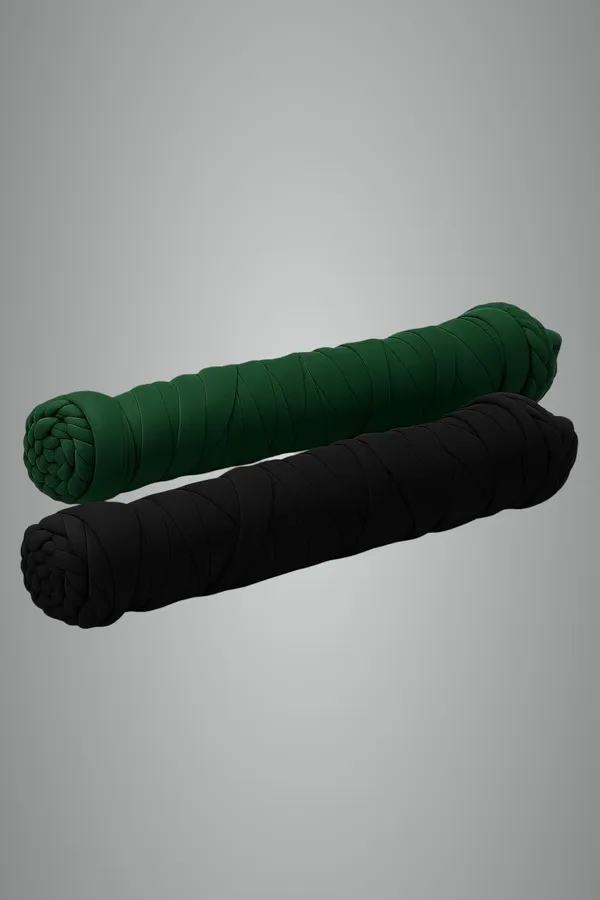 Pack_Of_2_Black_&_Pack_Of_2_Dark_Green_Pure_Cotton_Dupatta_2.25_Meter_Soft_Chunni_Shawl_Stole_Dupatta_Combo_For_Summer