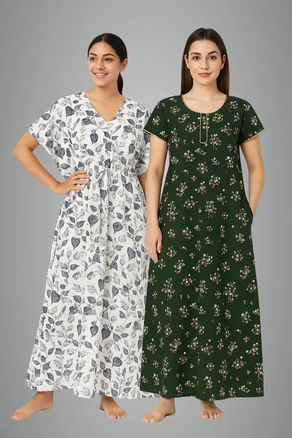 Blue_&_Olive_Green_Cotton_Nighty_For_Women_Free_Size_Kaftan_With_Gown_And_Pocket_Stylish_Kaftan_Maxi_Nighties_Combo_Pack_Of_2