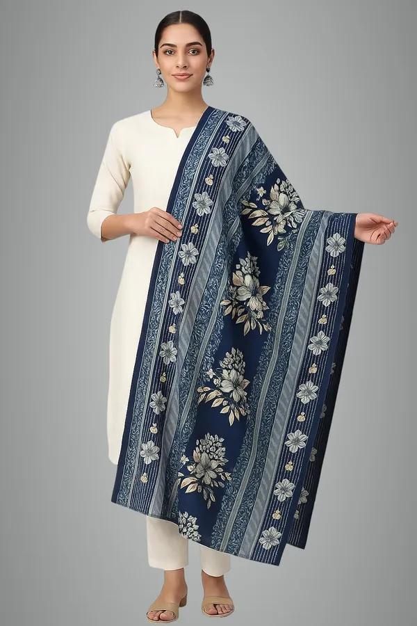 Navy_Blue_Pure_Cotton_Printed_Dupatta_2.25M_Fancy_Cotton_Premium_Heavy_Dupatta_Style_Versatile_Shawl_For_Women