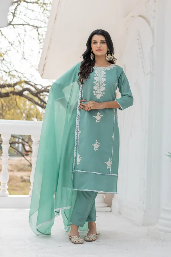 ELEGANT_STRAIGHT_KURTI_PANT_DUPATTA_SET