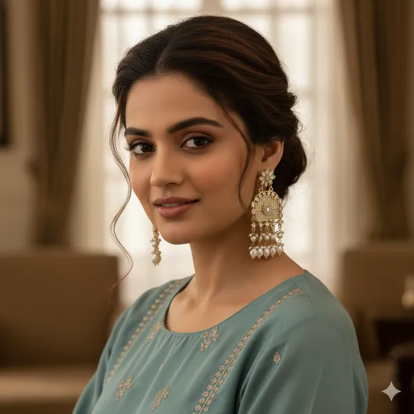 Silver_Regal_Pearl_&_Kundan_Handcrafted_Arch_Earrings