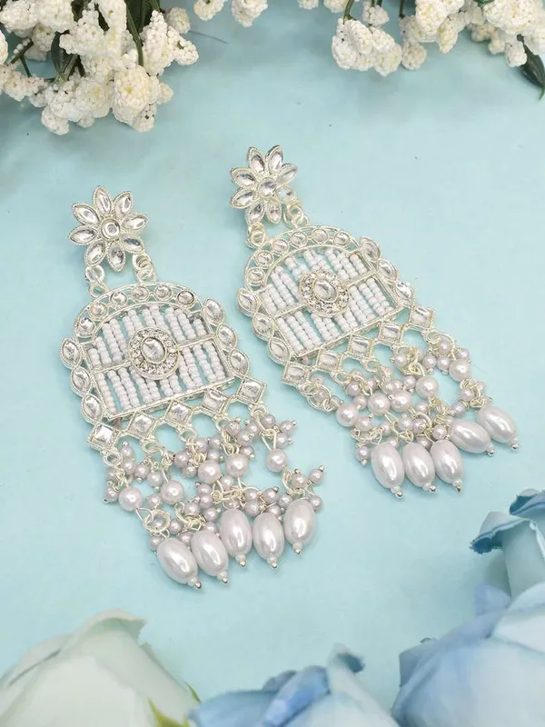 Silver_Regal_Pearl_&_Kundan_Handcrafted_Arch_Earrings