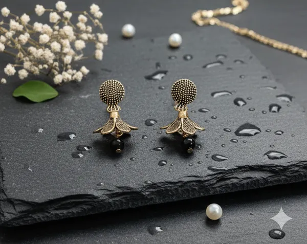 Gold_Elegant_Floral_Drop_With_Pearls_Earrings_(Pack_Of_2)