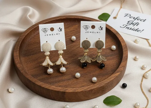 Gold_Elegant_Floral_Drop_With_Pearls_Earrings_(Pack_Of_2)