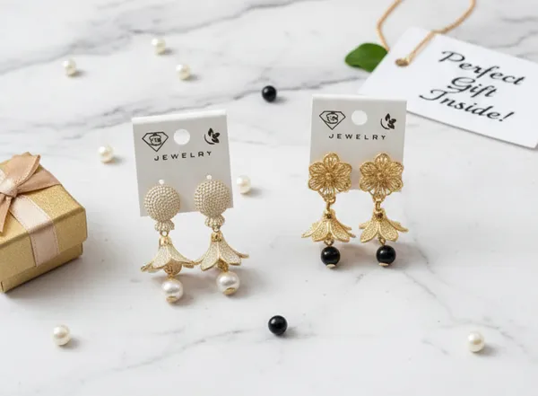 Gold_Elegant_Floral_Drop_With_Pearls_Earrings_(Pack_Of_2)