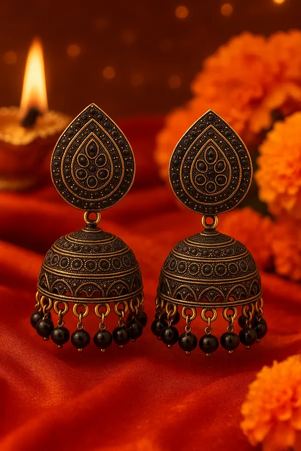Royal_Black-Gold_Festive_Luxury_Collection_Jhumka_Earrings
