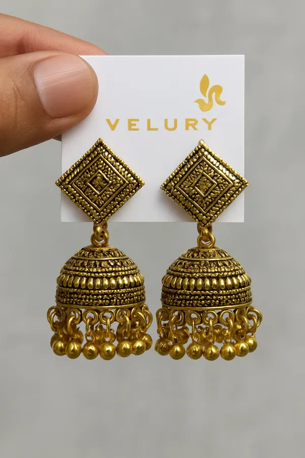 Antique_Gold_Tone_Traditional_Handcrafted_Ethnic_Dome_Drops_Jhumka_Earrings