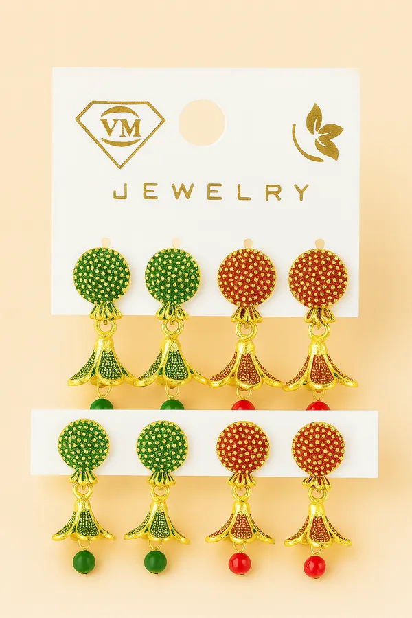 Red_&_Green_Traditional_Twin-Tone_Festive_Looks_Earrings_(Pack_Of_2)