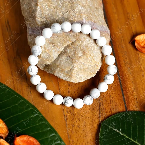 White_Crystal_Premium_&_Elegant_Howlite_Bracelet_For_Unisex